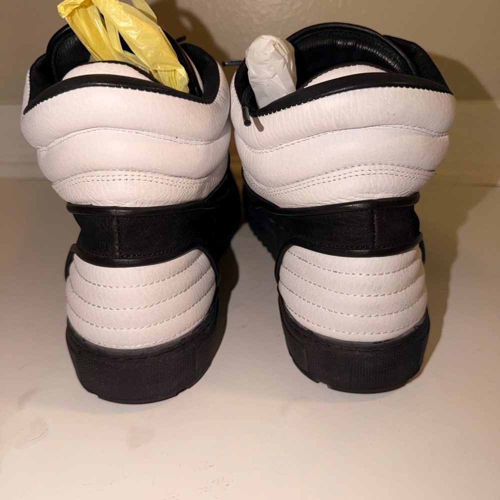 ETQ Amsterdam High 2 Leather Sneakers Black White - Picture 4 of 12